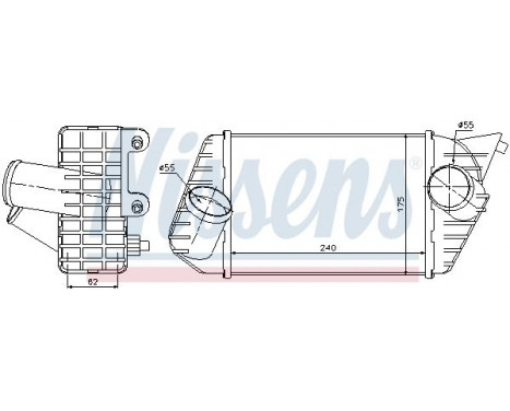 Intercooler, charger 96700 Nissens, Image 2