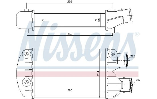 Intercooler, charger 96701 Nissens, Image 2