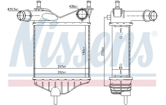 Intercooler, charger 96703 Nissens, Image 2
