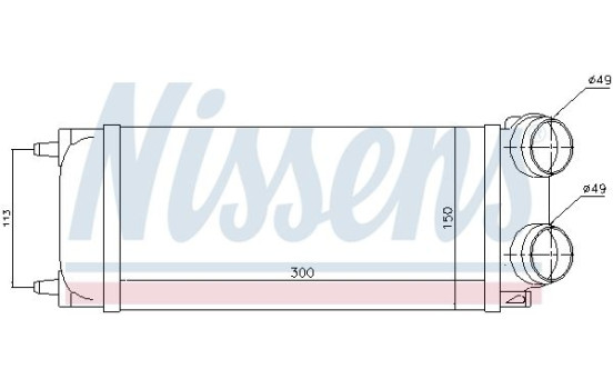 Intercooler, charger 96718 Nissens, Image 2