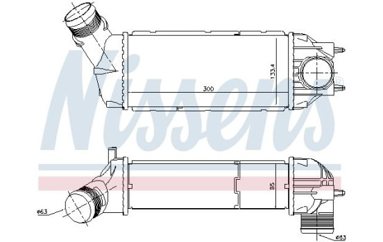 Intercooler, charger 96720 Nissens, Image 2