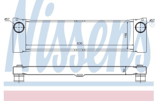 Intercooler, charger 96729 Nissens, Image 2