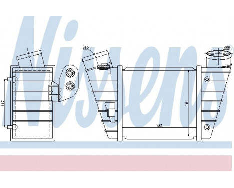 Intercooler, charger 96746 Nissens, Image 2