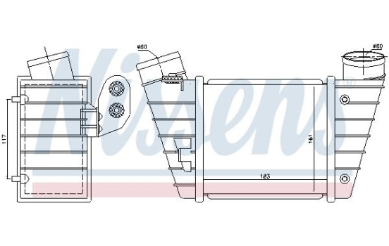 Intercooler, charger 96746 Nissens, Image 3