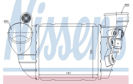 Intercooler, charger 96747 Nissens, Image 2