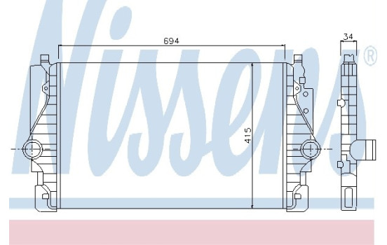Intercooler, charger 96755 Nissens, Image 2