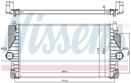 Intercooler, charger 96755 Nissens, Image 3