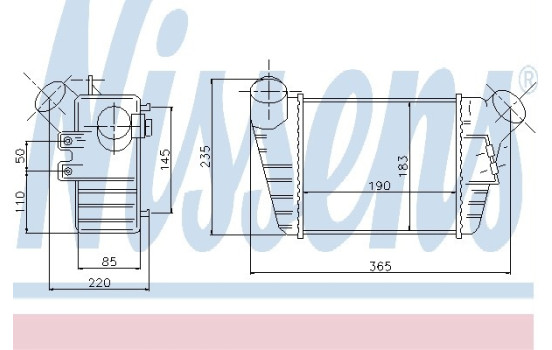 Intercooler, charger 96759 Nissens, Image 2