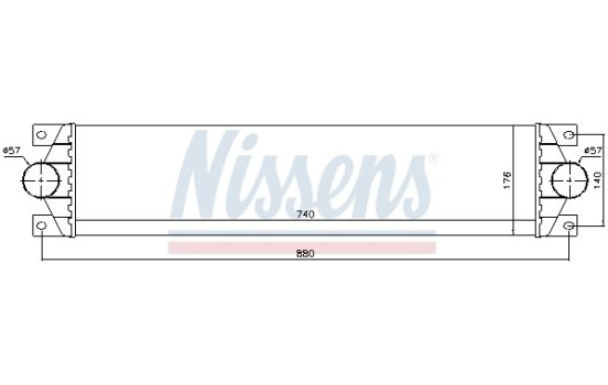Intercooler, charger 96767 Nissens, Image 3