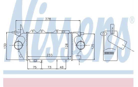Intercooler, charger 96772 Nissens, Image 2