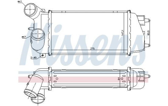 Intercooler, charger 96774 Nissens, Image 7