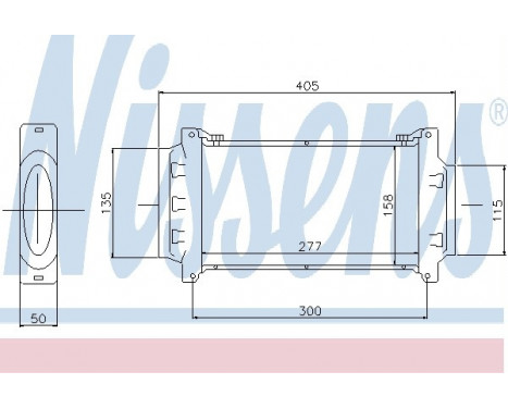 Intercooler, charger 96777 Nissens, Image 2