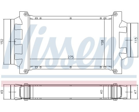 Intercooler, charger 96777 Nissens, Image 3