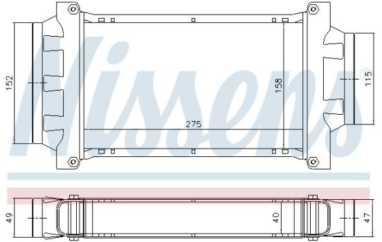 Intercooler, charger 96777 Nissens, Image 3