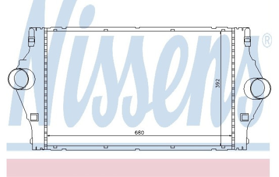 Intercooler, charger 96778 Nissens