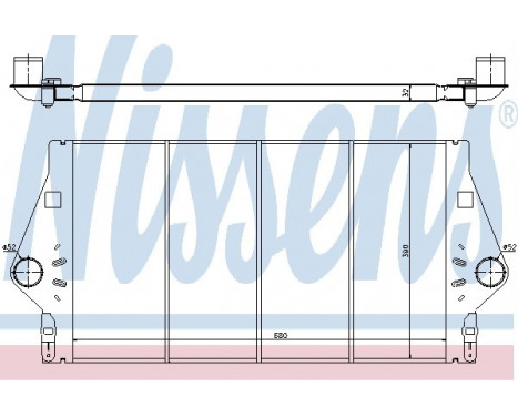 Intercooler, charger 96779 Nissens, Image 2