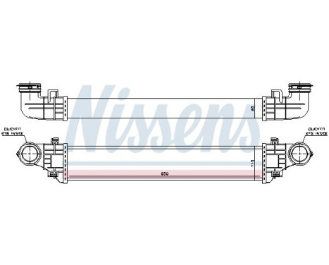 Intercooler, charger 96785 Nissens, Image 3