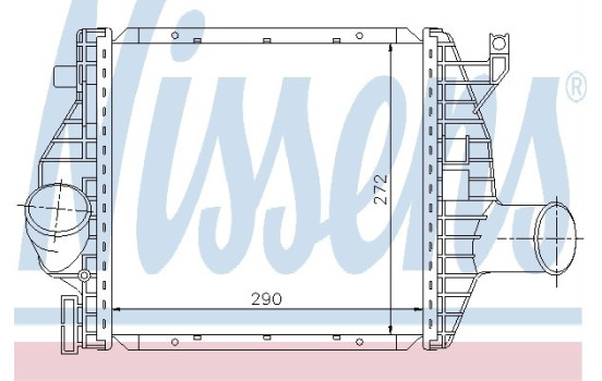Intercooler, charger 96843 Nissens, Image 2