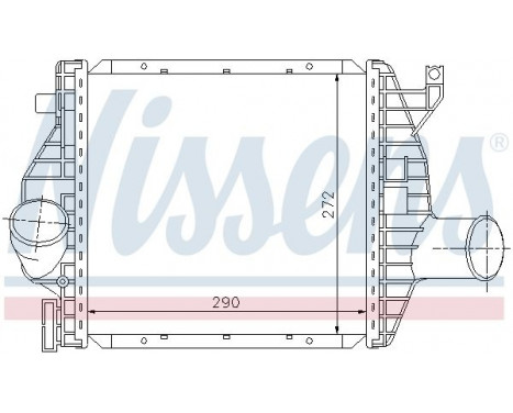 Intercooler, charger 96843 Nissens, Image 3