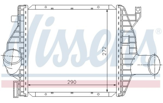 Intercooler, charger 96843 Nissens, Image 3