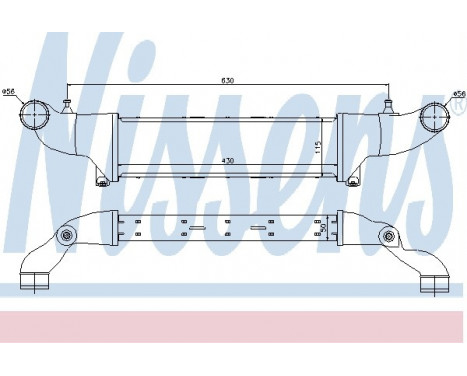 Intercooler, charger 96859 Nissens, Image 2