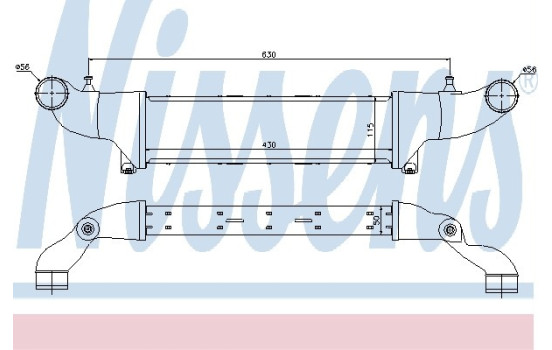 Intercooler, charger 96859 Nissens, Image 2