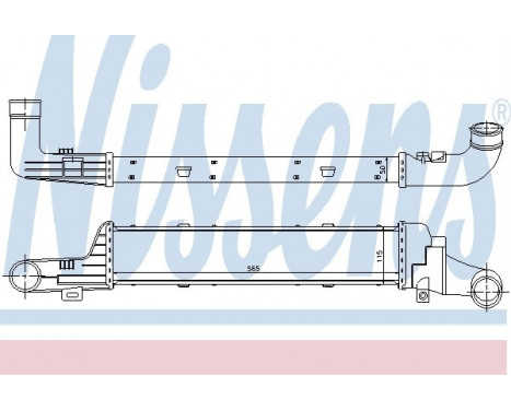 Intercooler, charger 96861 Nissens, Image 2