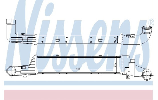 Intercooler, charger 96861 Nissens, Image 2