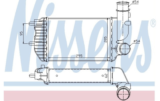 Intercooler, charger 96889 Nissens, Image 2