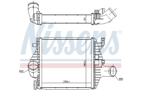 Intercooler, charger 96894 Nissens, Image 3