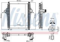 Intercooler, charger 97097 Nissens