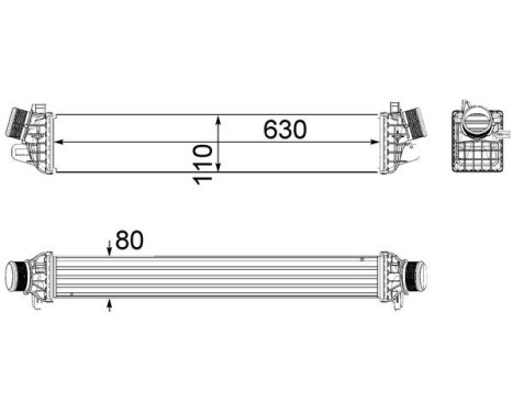 Intercooler, charger BEHR *** PREMIUM LINE ***, Image 2