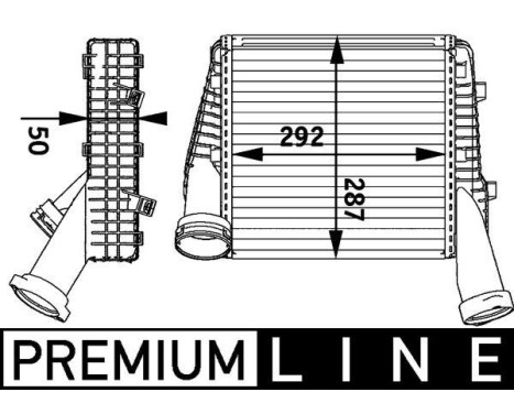 Intercooler, charger BEHR *** PREMIUM LINE ***