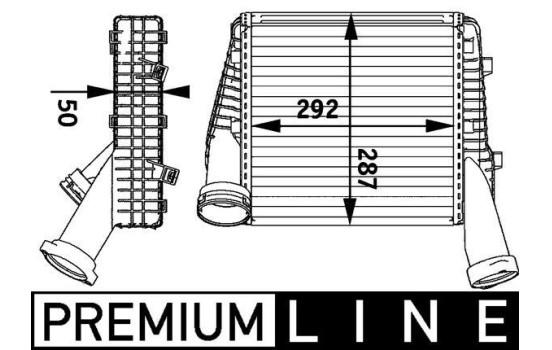 Intercooler, charger BEHR *** PREMIUM LINE ***