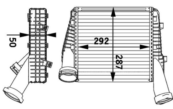 Intercooler, charger BEHR *** PREMIUM LINE ***, Image 2