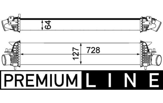 Intercooler, charger BEHR *** PREMIUM LINE ***