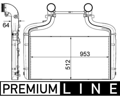 Intercooler, charger BEHR *** PREMIUM LINE ***