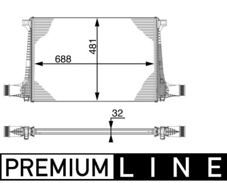Intercooler, charger BEHR *** PREMIUM LINE ***