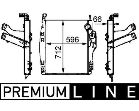 Intercooler, charger BEHR *** PREMIUM LINE ***