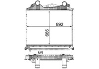 Intercooler, charger BEHR *** PREMIUM LINE ***