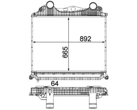 Intercooler, charger BEHR *** PREMIUM LINE ***