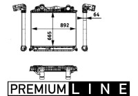 Intercooler, charger BEHR *** PREMIUM LINE ***