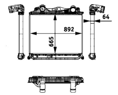 Intercooler, charger BEHR *** PREMIUM LINE ***, Image 2