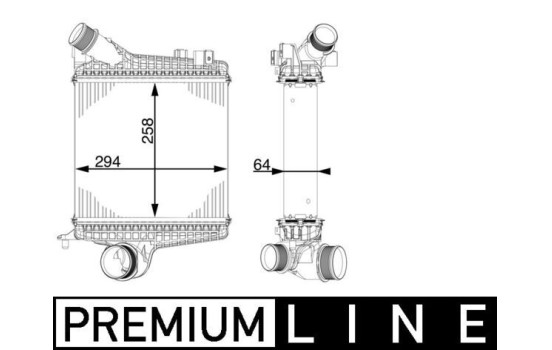 Intercooler, charger BEHR *** PREMIUM LINE ***