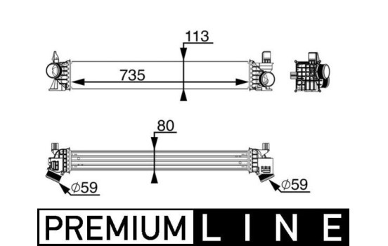 Intercooler, charger BEHR *** PREMIUM LINE ***