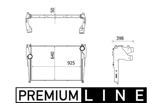 Intercooler, charger BEHR *** PREMIUM LINE ***