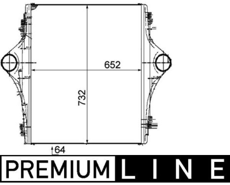 Intercooler, charger BEHR *** PREMIUM LINE ***