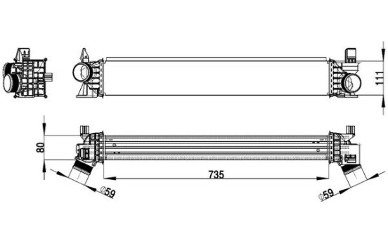 Intercooler, charger BEHR *** PREMIUM LINE ***