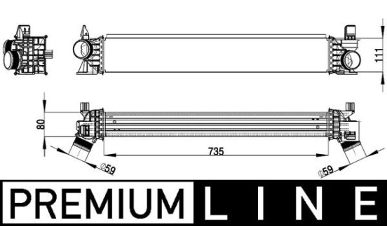 Intercooler, charger BEHR *** PREMIUM LINE ***, Image 2