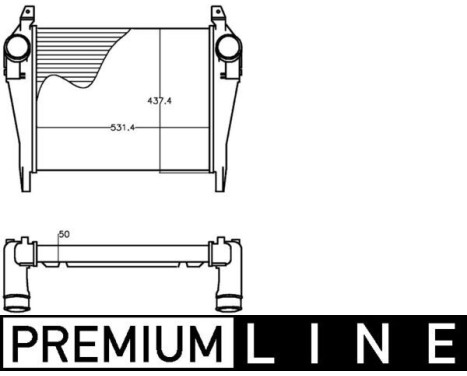 Intercooler, charger BEHR *** PREMIUM LINE ***